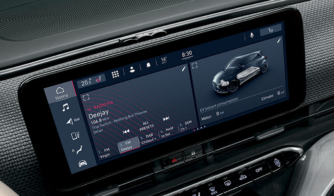 Rádio com ecrã tátil de 7’’ com Apple CarPlay e compatibilidade com Android Auto