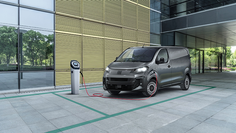 Veículo utilitário Fiat Professional estacionado na rua