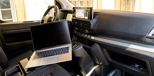 Interior Fiat Professional. Pacote de para-brisas