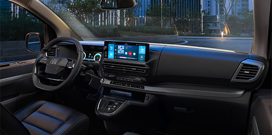 Interior Ulysse. Serviço de reparação de vidros Fiat Professional